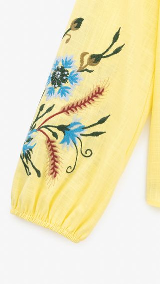 Сорочка вишиванка для дівчинки Dinomin D3112 134 см Жовтий shop (2000999498930) | Зображення 2
