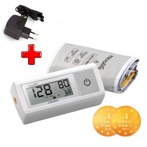 Тонометр Microlife BP A1 Easy + манжета LUX 22-42см + сетевой адаптер 6V гарантия 5 лет | Зображення 1