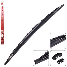 Щітки склоочисника каркасні зі спойлером VOIN 28"-700мм (TP605SWS-28") DRIVER