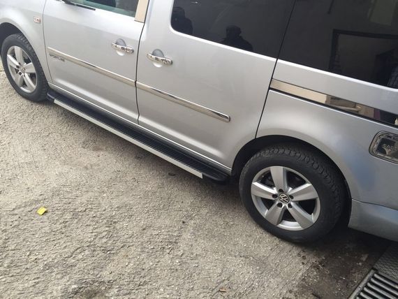Накладки на ручки (нержавейка) 4 штуки. Carmos - Турецкая сталь для Volkswagen T5 Transporter 2003-2010 гг | Зображення 1