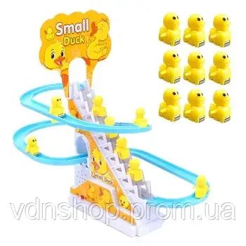 Ігровий центр гірка-трек із підіймачем Small-Duck інтерактивна іграшка ковзні качки з музикою | Зображення 4