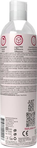 Согревающий лубрикант на водной основе Wet Warming Strawberry 4 in 1, без сахара (118 мл) sexstyle | Зображення 1