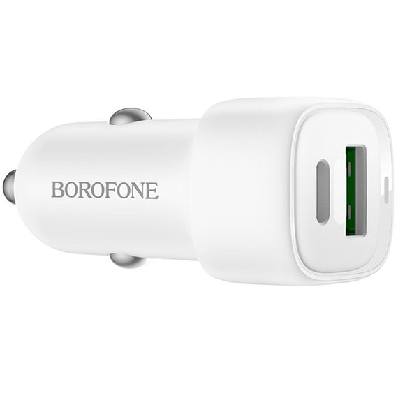 АЗУ Borofone BZ34B Cloud PD20W+QC3.0 total 38W (1USB-A/1C) White | Зображення 3