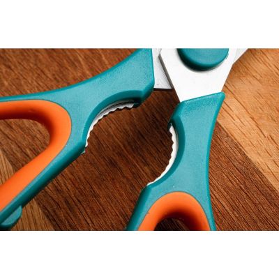 Кухонные ножницы Gusto 21 см Блакитно-помаранчеві (GT-6121) | Зображення 1