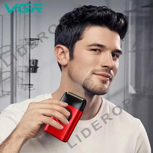 Електробритва VGR V-377 RED, подвійне лезо, регулювання потужності (44965-V-377_1086)