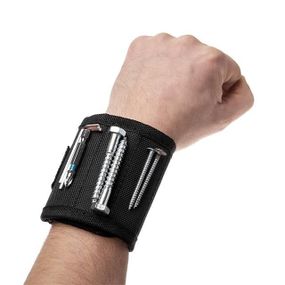 Браслет магнітний будівельний 360×90 мм, 10 магнітів, балістичний нейлон 1680D INTERTOOL SP-10021