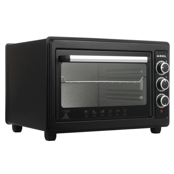 Электродуховка настольная с грилем ASEL AF33-23 1300 Вт 33 Л, Электро YU-177 духовки настольные | Зображення 3