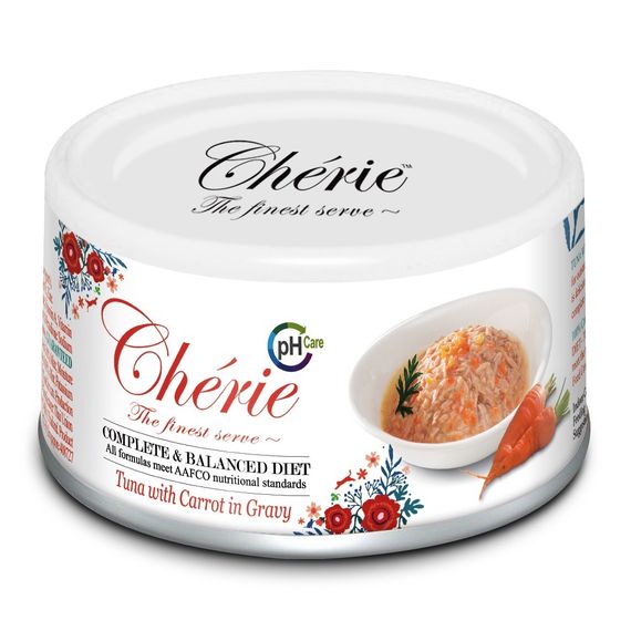 Влажный корм для котов с тунцом Cherie Urinary Care Tuna & Carrot, 80 гр