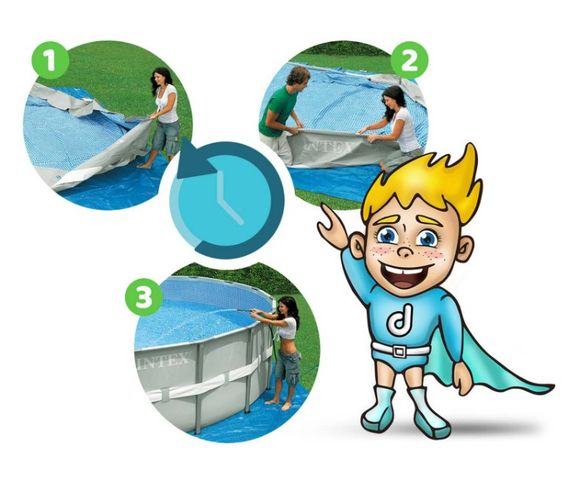 Басейн каркасний 18 в 1 Bestway 56438, 457 x 122 см + бульбашкова машина (DM-56438-17W1) | Зображення 4