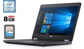 Ноутбук Б-класс Dell Latitude E5470 / 14" IPS / Core i5-6300HQ (4 ядра по 2.3-3.2GHz) / 8GB DDR4 / 180GB SSD / HD Graphics 530 / WebCam / HDMI / Win 10 б/у