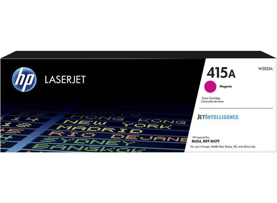 Картридж HP 415A CLJ Pro M414/454/479, Enterprise M455/M480 Magenta (2100стр) (W2033A)