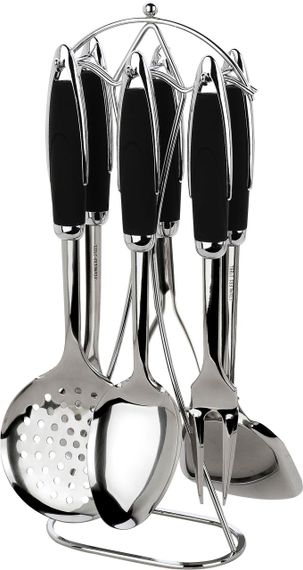 Набор кухонных принадлежностей с подставкой Calve CL-1352, 7 предметов, из нержавеющей стали