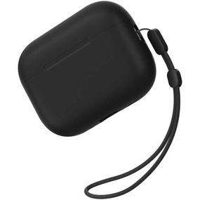 Силиконовый футляр BlueO Liquid silicone для наушников Airpods Pro 3 Black