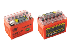 Акумулятор скутер 12V 4А  гелевый (114x71x88, оранжевый, с индикатором заряда, вольтметром)