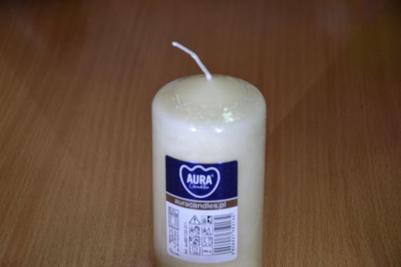 Свічка парафінова циліндрична Bispol AURA Candles Молоча (sw60/120-011) | Зображення 9
