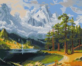 Картина за номерами "Зимове дихання" KHO2815 40х50