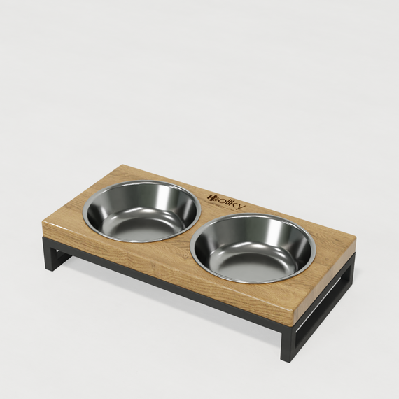 Миски на подставке для маленьких собак и котов Hollky Base XS (2 × 0,25 л) BXS-28145-GRNT | Зображення 9