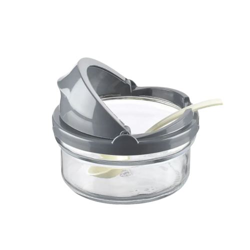 Цукорниця з ложкою 415мл скло КС-302 ELIF