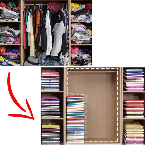 Органайзер для зберігання одягу 10 шт (34,5х29,5 см) EZSTAX / Набір органайзерів для зошитів, документів / Органайзер в шухляду та | Зображення 1
