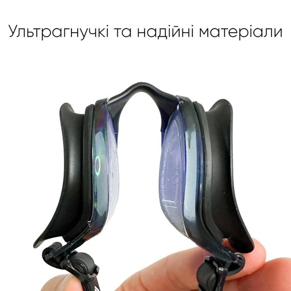 Окуляри для плавання Renvo Dande Уні Anti-fog Чорний OSFM (2SG200-0110) | Зображення 2