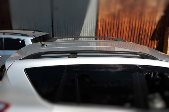 Рейлінги Чорні Турецькі Довга база, Пластикові ніжки для Toyota Rav 4 2006-2013 років | Зображення 5