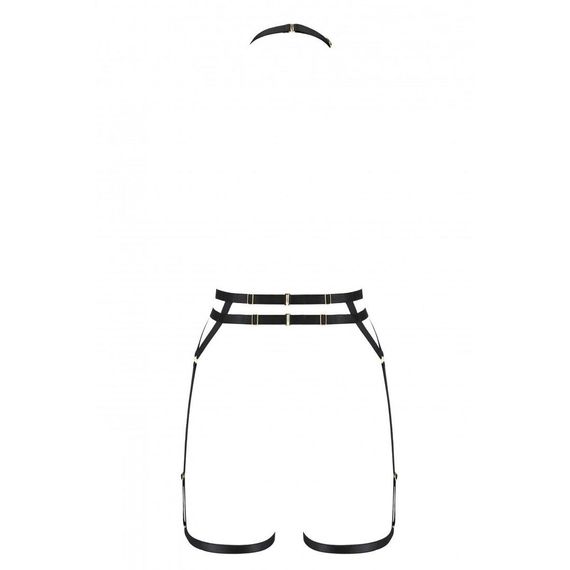 Портупея-стрепи з подвійним ремінцем Passion Exclusive DENIRA S/M, black | Зображення 5