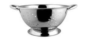 Друшляк Cullender Pro діаметр 20см сталевий з підставкою та двома ручками