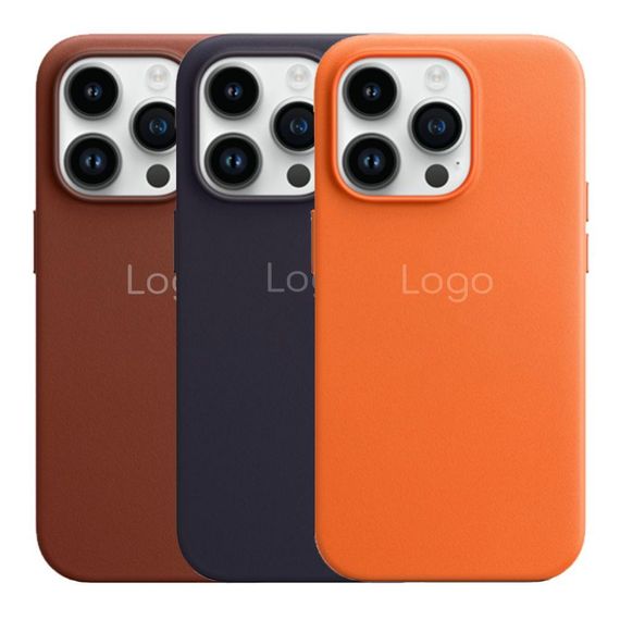 Чохол Leather Case with MagSafe для iPhone 15 Pro Max Колір Чорний | Зображення 1