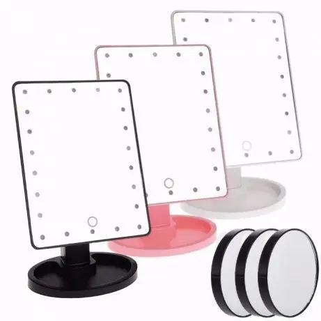 Біле Дзеркало з LED підсвічуванням для макіяжу Magic MakeUp Mirror | Зображення 2