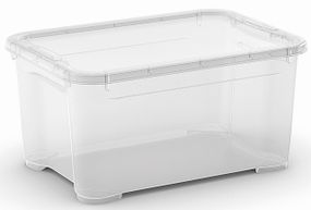 Контейнер для зберігання пластиковий з кришкою Curver (Курвер) T box 14 л (00695) Прозорий