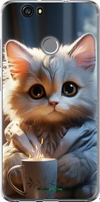 Чохол на Huawei Nova Білий кіт "5646t-439-2448"
