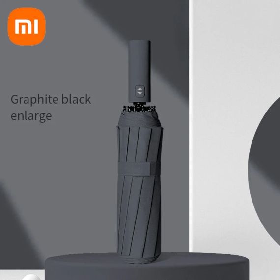 Однотонна парасоля автомат — міцна, стильна, антивітрова Xiaomi 12 спиць | Зображення 3