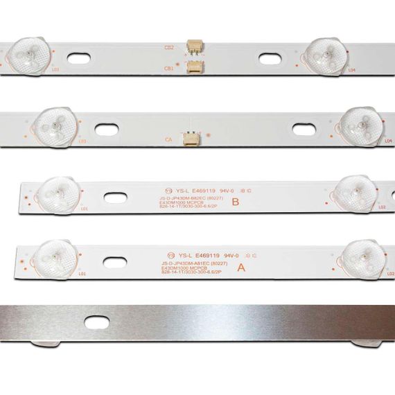 LED підсвітка TV 43" JS-D-JP43DM-A81EC JS-D-JP43DM-B82EC (80227) E43DM1000 MCPCB MS-L2317-A/B V5 3шт. | Зображення 1