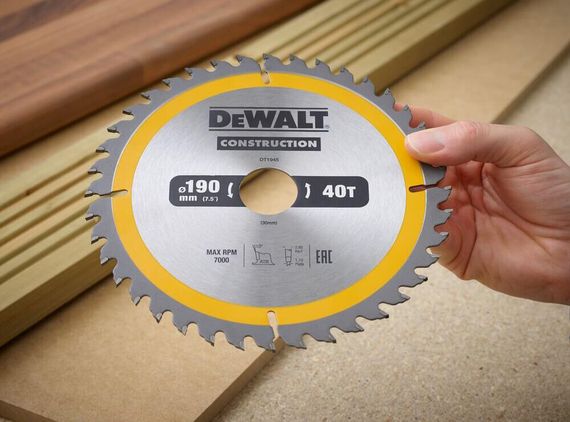 Диск пильний СONSTRUCTION 190*30мм DeWALT DT1945 | Зображення 2