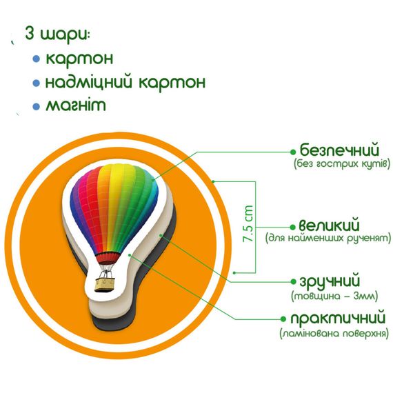 Дитячий набір магнітів Професії і транспорт ML4031-31 EN | Зображення 5