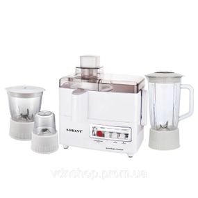 Кухонный комбайн с соковыжималкой и кофемолкой 4 в 1 блендер 800 Вт Sokany SK-03029