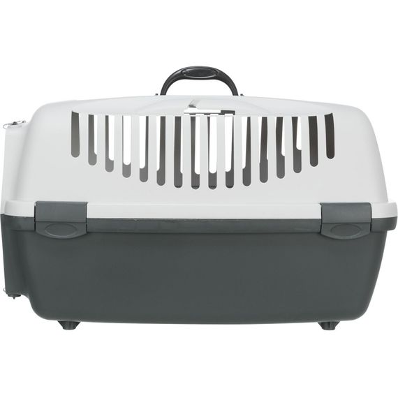 Контейнер-переноска Trixie для собак та котів Capri 3 Open Top вагою до 12 кг сіра пластик розмір S 40x38x61 см | Зображення 4