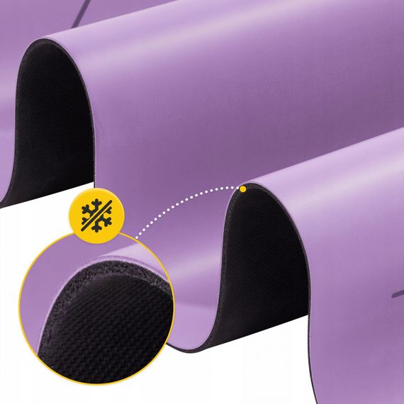 Коврик (мат) спортивный 4FIZJO PU 183 x 68 x 0.4 см для йоги и фитнеса 4FJ0589 Violet (P-5907739319548) | Зображення 9