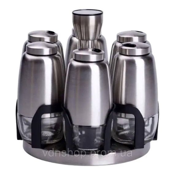 Набор баночек для специй 6 шт 15х15х16 см карусель для хранения специй HP-1300