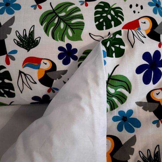 Комплект постільної білизни в ліжечко SoundSleep Jungle муслін дитячий 112х147 см (94335378) | Зображення 7