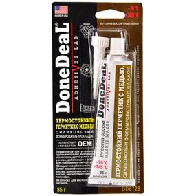 Герметик автомобильный Donedeal прокладок термостойкий силиконовый с медью 85мл (DD6729)