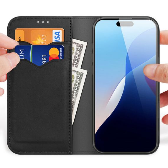 Чехол-книжка Dux Ducis Hivo для Apple iPhone 16 (6.1") Black | Зображення 1