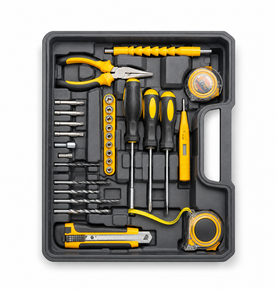 Шуруповерт аккумуляторный 24V OP Tool Set с набором инструментов, 2 АКБ 1300mAh, ART-5043 | Зображення 2