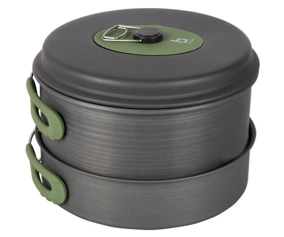 Набір посуду Bo-Camp Explorer 4 Pieces Hard Anodized Grey/Green (2200244) (DAS301407) | Зображення 8