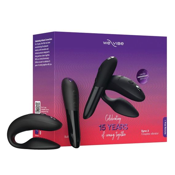 Подарунковий набір We-Vibe 15 Year Anniversary Collection, смарт-вібратор для пар + віброкуля Sex Aura