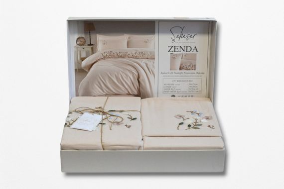 Постельное белье Saheser Ranforce Nakisli 200 х 220 см Zenda | Зображення 2