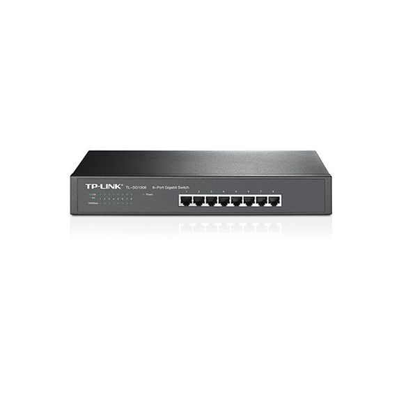 Коммутатор TP-LINK TL-SG1008 8xGE неуправляемый 13&quot; 1U (TL-SG1008)