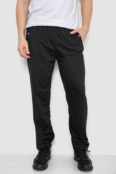 Спорт штани чоловічі, колір чорний, 244R41745