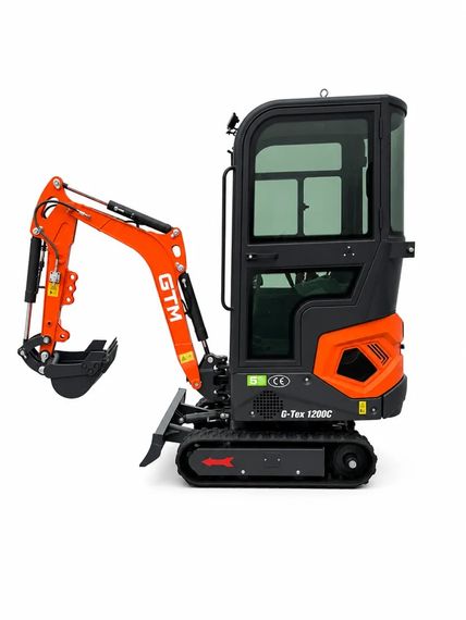 Мініекскаватор дизельний GTM G-Tex 1200C (7.5 кВт, 10.2 к.с., до 1.76 м, 1200 кг) | Зображення 3