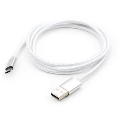 Дата кабель USB 2.0 AM to Micro 5P 1m LED silver Vinga (VCPDCMLED1S) | Зображення 4